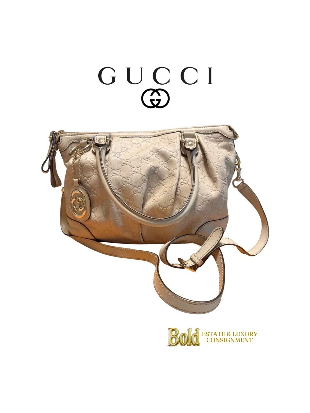 Gucci Original GG Canvas Sukey Tote Bag
